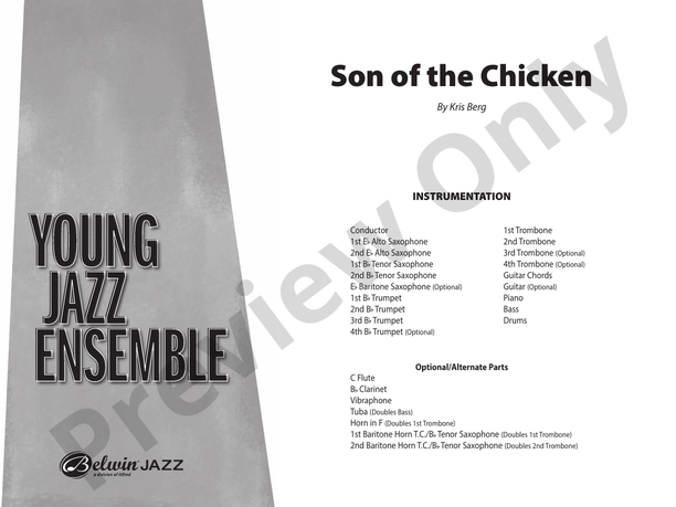 Son of the Chicken – Jazz Ensemble Conductor Score & Parts (Digital Download)