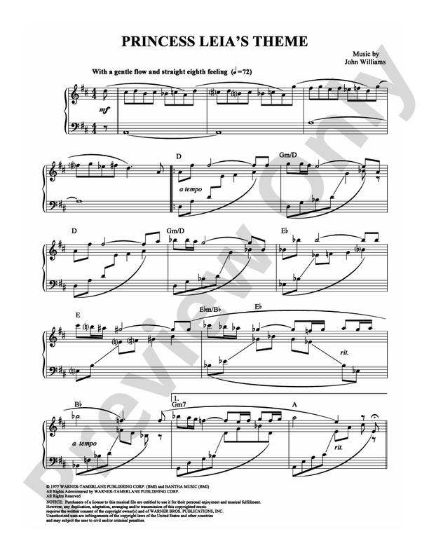 Princess Leia's Theme - DSM-PS-0000487 - Piano (Digital Download)