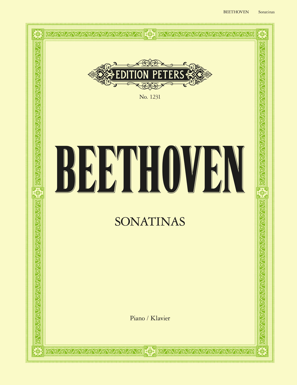 Beethoven - Sonatina In C Major (EP1231) - Piano Solo (Digital Download)
