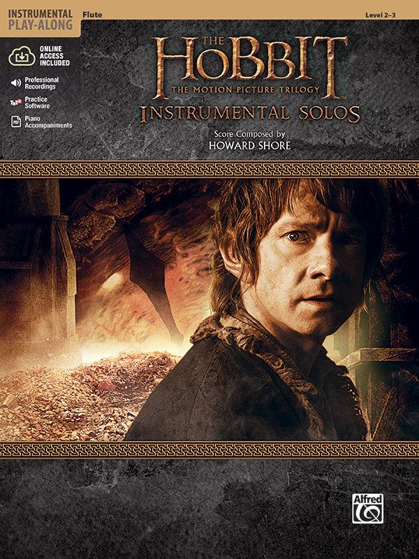 Hobbit Motion Picture Trilogy Solos Flute Bk/CD