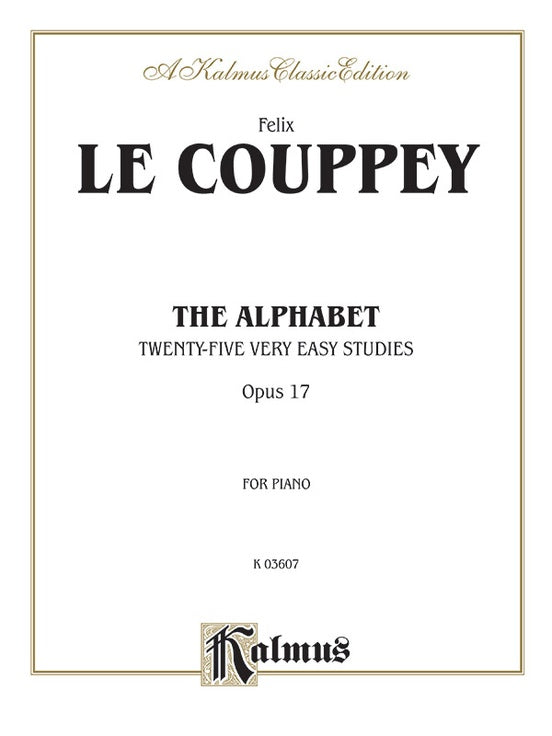Couppey - The Alphabet - Piano Solo (Digital Download)