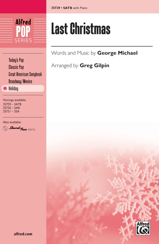 Last Christmas – SATB Choral Octavo (Digital Download)