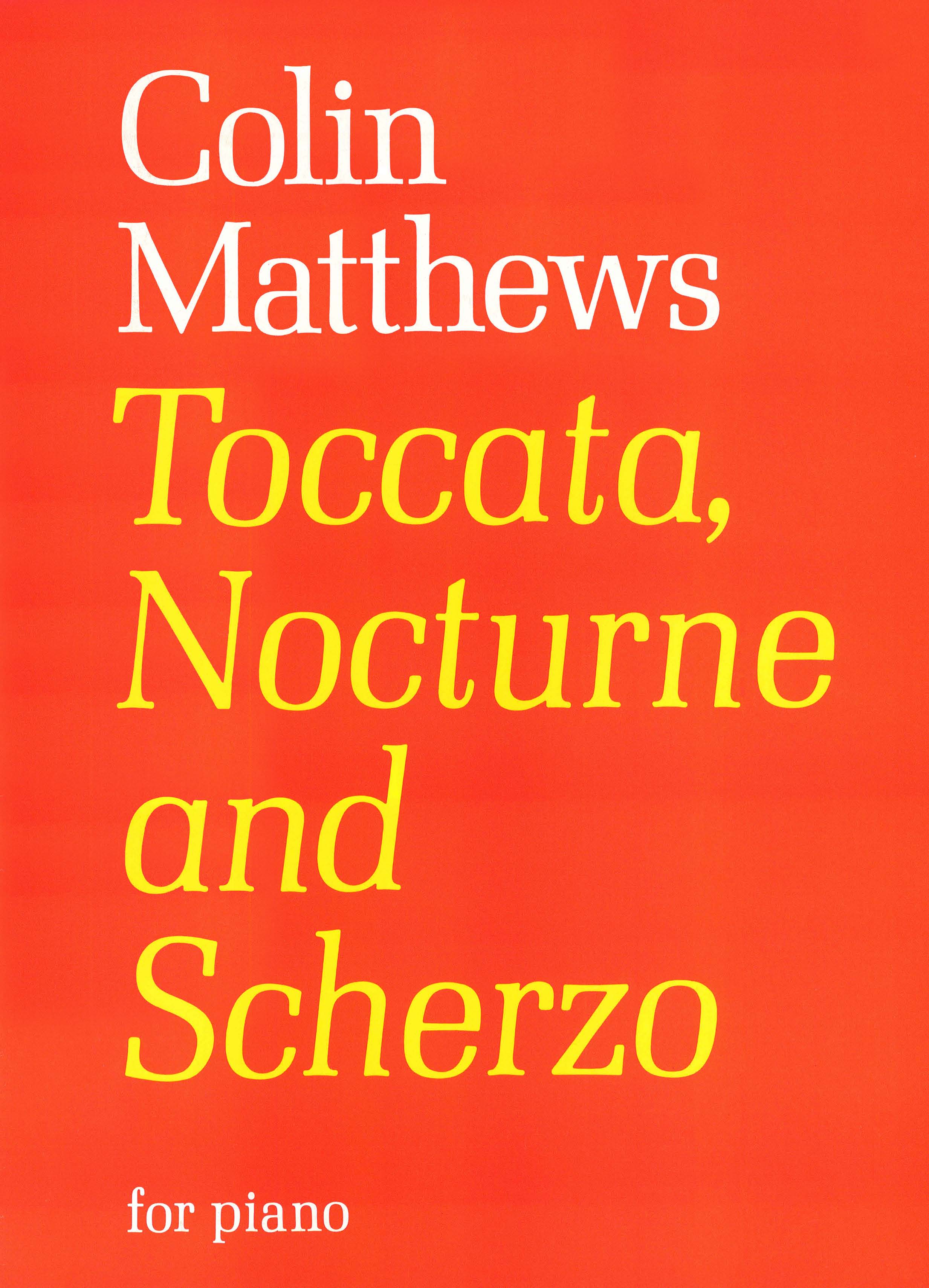 Toccata, Nocturne & Scherzo - Piano Solo (Digital Download)