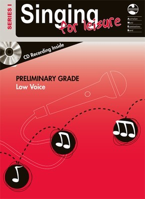 Singing For Leisure Series 1 Preliminary Grade - Low Voice/CD AMEB 1203082739