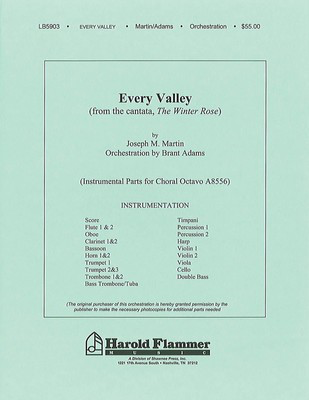 Every Valley (from The Winter Rose) - Joseph M. Martin - Shawnee Press Score/Parts
