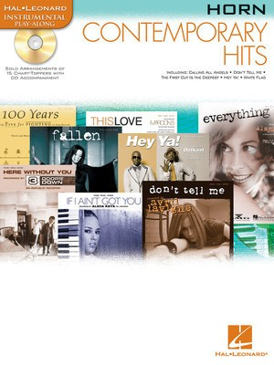 Contemporary Hits - for Horn Instrumental Play-Along Pack - French Horn Sheet Music Hal Leonard French Horn Sheet Music Solo /CD