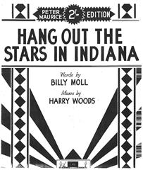 Hang Out The Stars In Indiana - Vocal/Piano (Digital Download)
