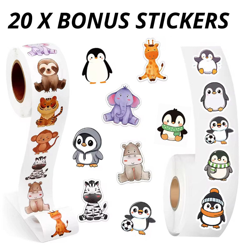 Penguins & African Animals Daily Music Practice Chart - 20 Weeks by Musically Gifted