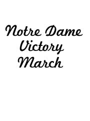 Notre Dame Victory March - PVG (Digital Download)
