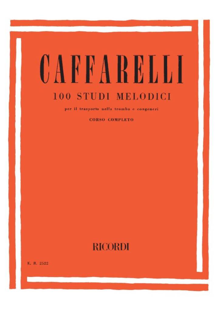 100 Studi Melodici - Corso Completo - Trumpet - Caffarelli Ricordi