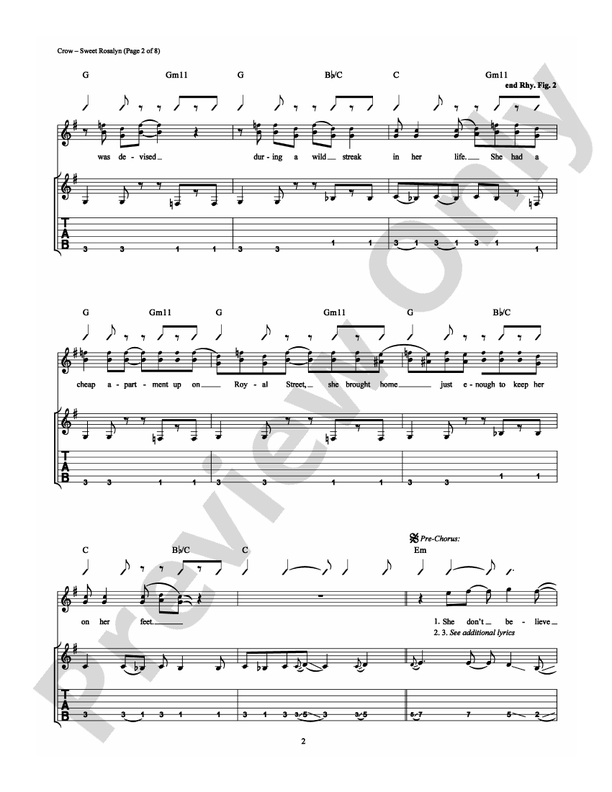 Sweet Rosalyn - Guitar TAB (Digital Download)