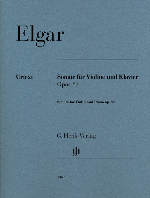 Elgar Violin Sonata Op 82 Violin/Piano