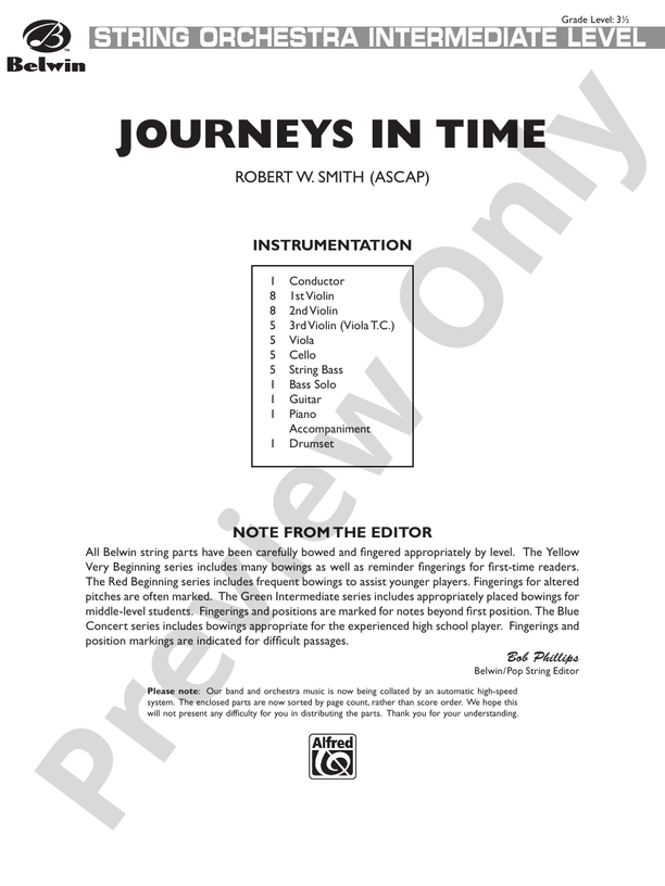 Journeys in Time – String Orchestra Conductor Score & Parts (Digital Download)