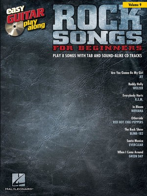 Rock Songs for Beginners - Easy Guitar Play-Along Volume 9 - Guitar Hal Leonard Easy Guitar TAB /CD