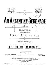 An Argentine Serenade - F Major Vocal/Piano (Digital Download)