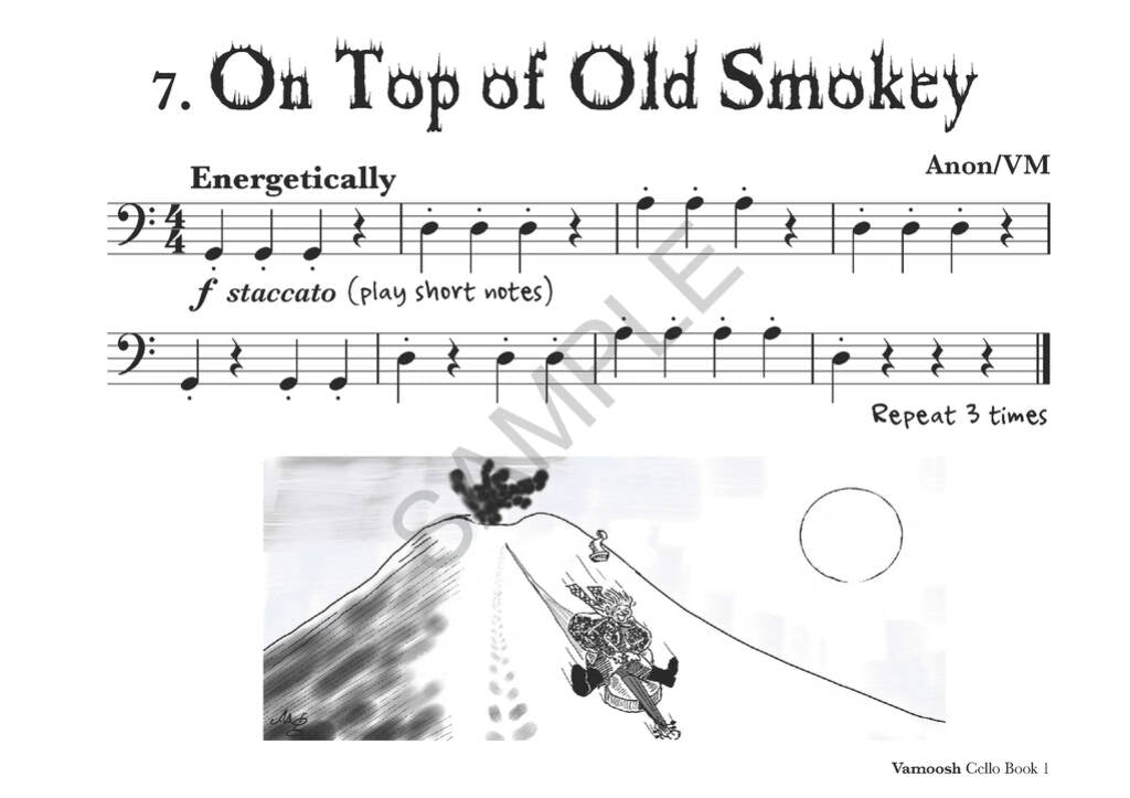 Vamoosh Cello Book 1 - Cello/Audio Access Online by Gregory Vamoosh Music VAM21