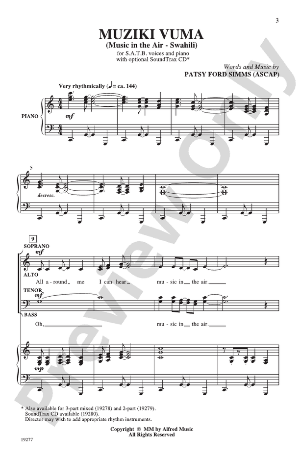 Muziki Vuma – SATB Choral Octavo (Digital Download)