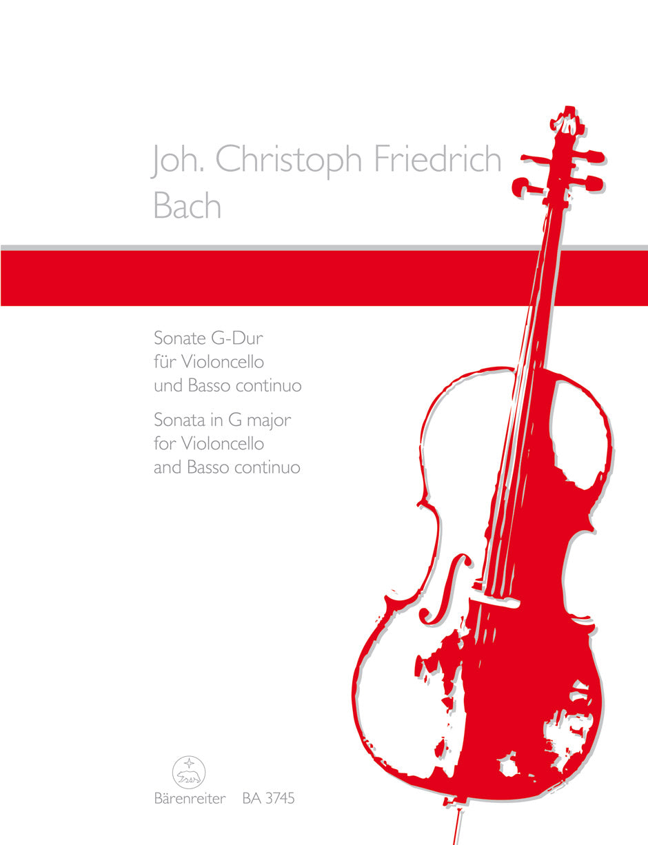 JCF Bach Sonata in G Major for Cello and Continuo