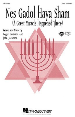Nes Gadol Haya Sham (A Great Miracle Happened There) - John Jacobson|Roger Emerson - 2-Part Hal Leonard Choral Score Octavo
