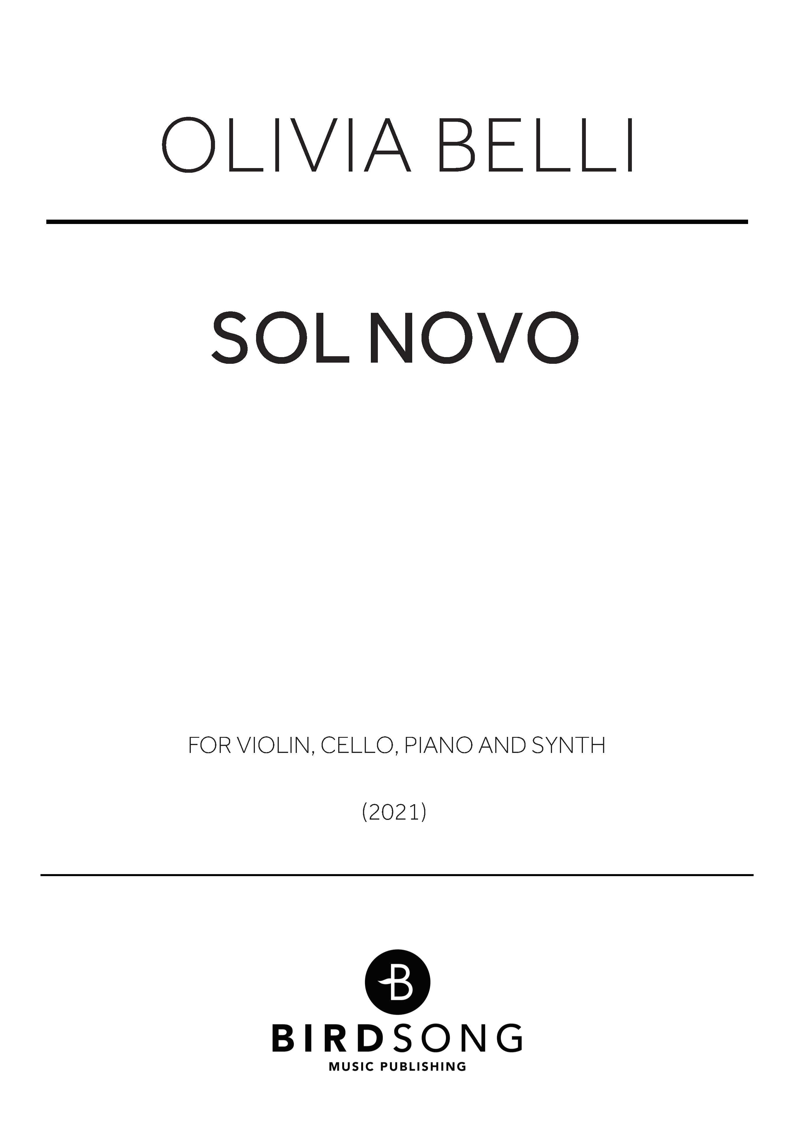 Sol Novo - Instrumental Quartet (Digital Download)