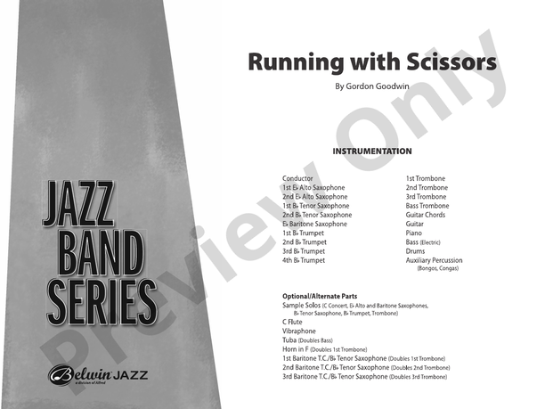 Running with Scissors – Jazz Ensemble Conductor Score & Parts (Digital Download)
