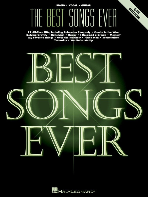 Best Songs Ever 9th Edition - Piano/Vocal/Guitar PVG Hal Leonard 265721