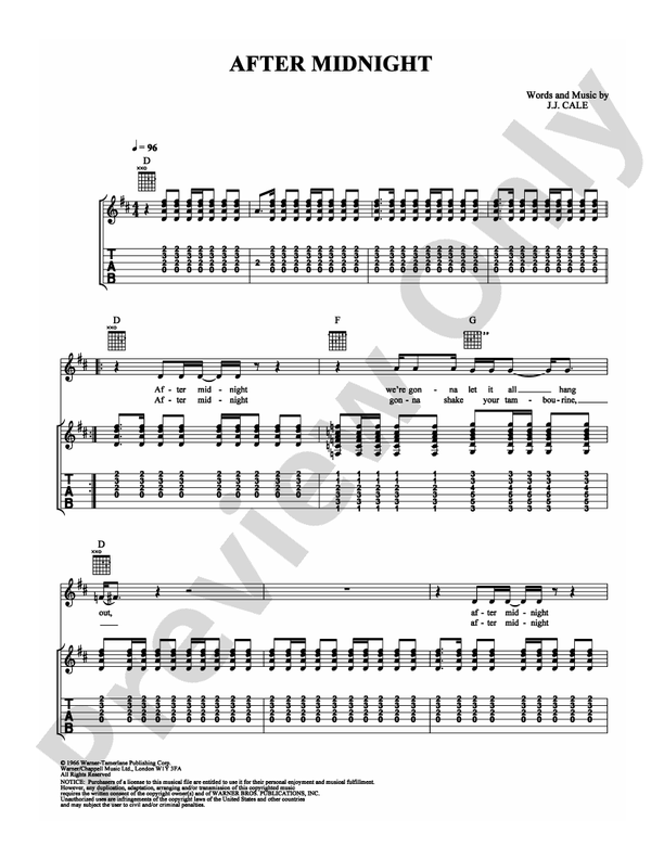 After Midnight - Guitar TAB (Digital Download)