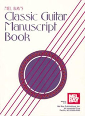 Classic Guitar Manuscript Bk 8 Stave 64 Pages -