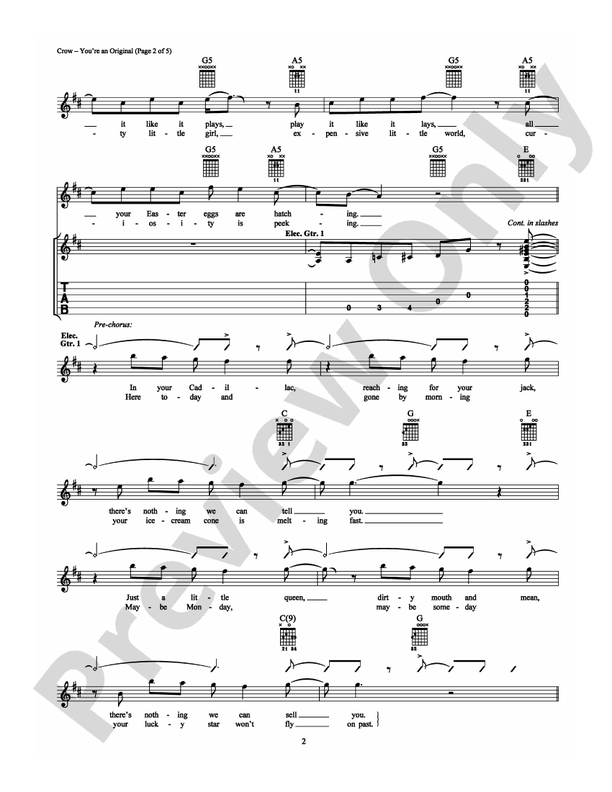 You're an Original - Guitar TAB (Digital Download)
