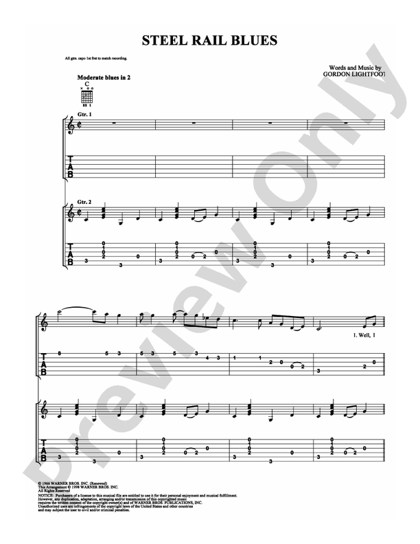 Steel Rail Blues - Easy Guitar (Digital Download)