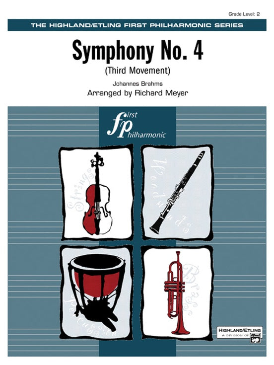 Symphony No. 4, 3rd Movement (Grade 2) – Full Orchestra Conductor Score & Parts (Digital Download)