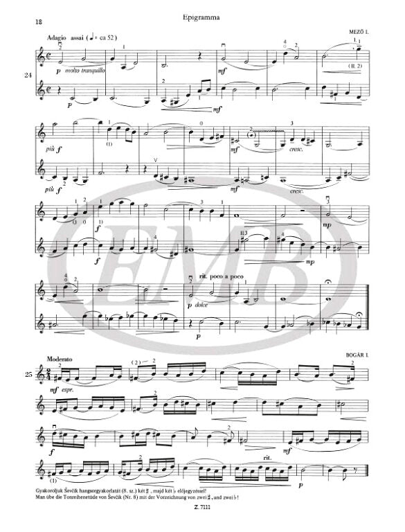 Denes - Violin Tutor Volumes 5-6 - Violin EMB Z7111