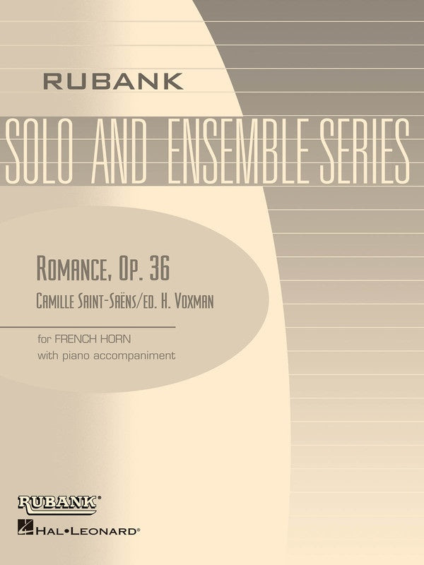 Saint-Saens - Romance Op36 - French Horn Sheet Music/Piano Accompaniment Rubank 4477719