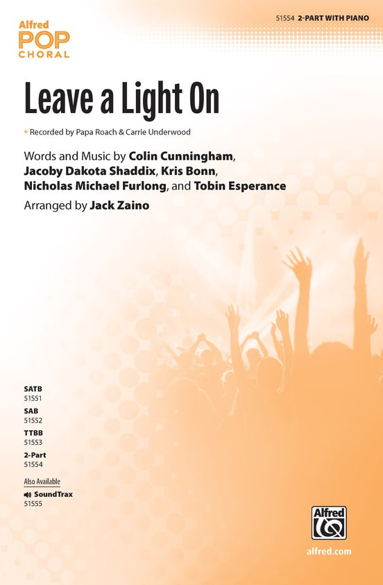 Leave a Light On - 2 Part Treble Choral Octavo (Digital Download)