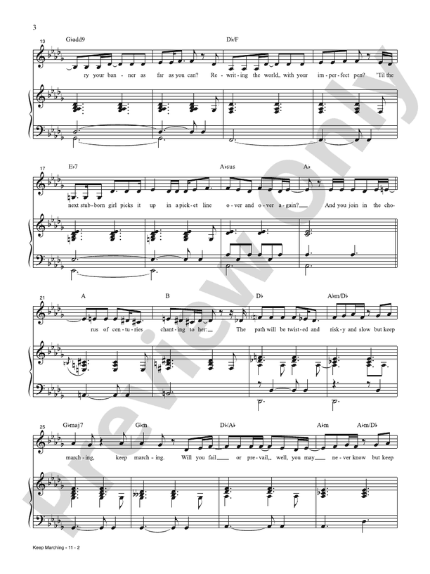 Keep Marching from Suffs - PVG (Digital Download)