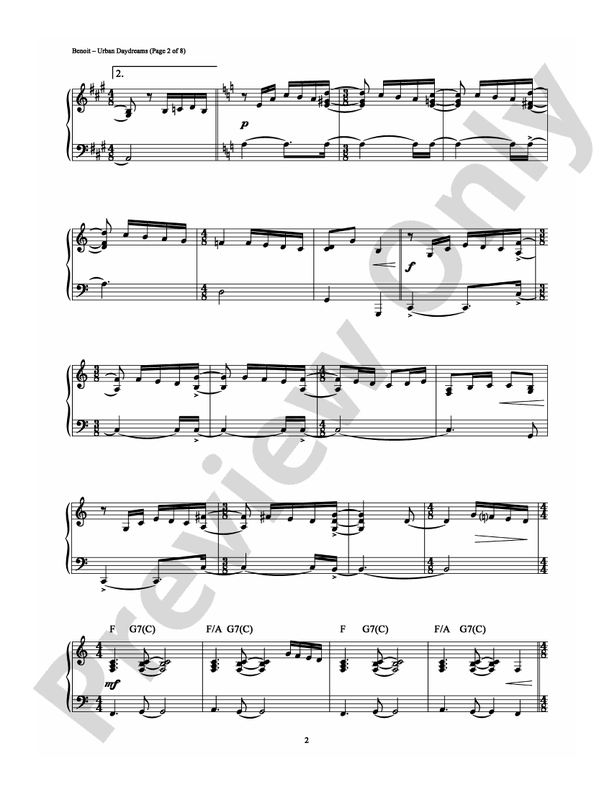 Urban Daydreams - Piano (Digital Download)