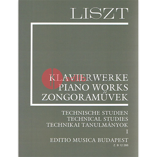 TECHNICAL STUDIES VOL 'UN FOR PIANO SOLO - LISZT - PIANO - EMB