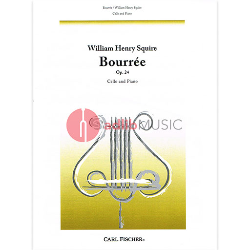 Squire - Bourree - Cello/Piano Accompaniment Fischer B2518