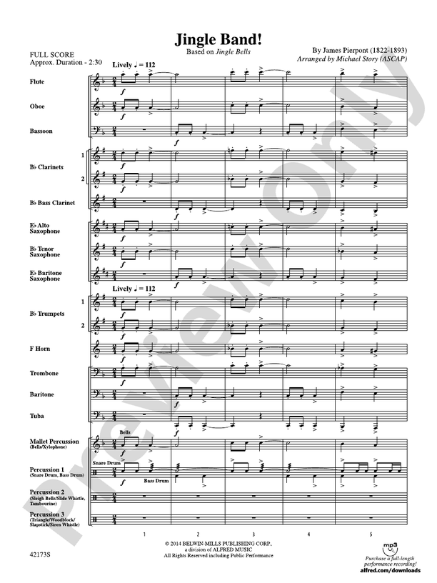 Jingle Band! - Concert Band Conductor Score & Parts (Digital Download)