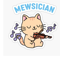 Sticker Mewsician