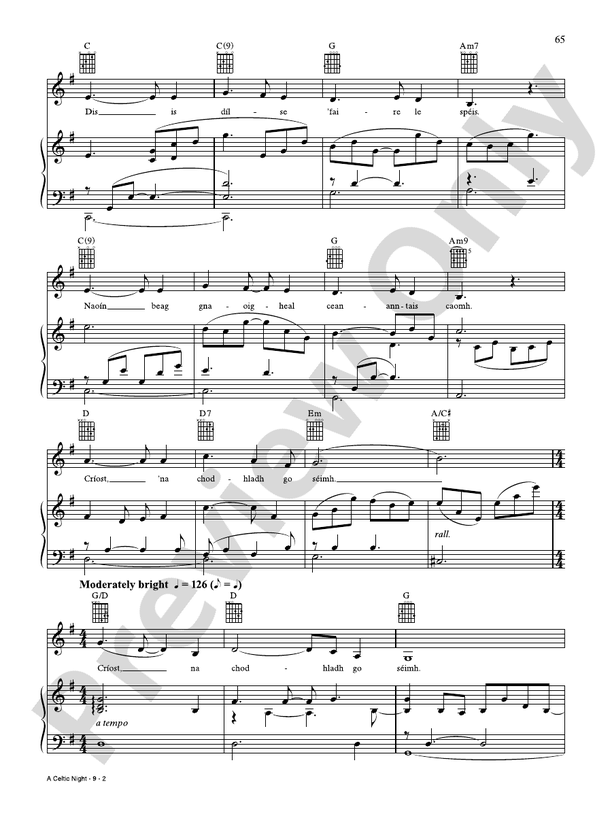 A Celtic Night (Oiche Chiuin) - Jim Brickman - PVG (Digital Download)