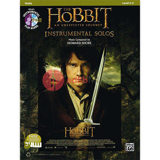 Hobbit Unexpected Journey Solos Violin Bk/CD