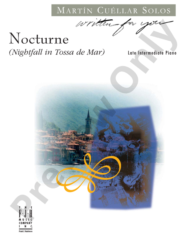 Cuellar - Nocturne (Nightfall in Tossa de Mar) - Piano (Digital Download)