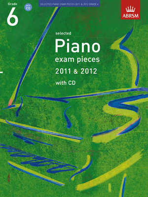 A B Pno Examination Pieces 2011-2012 Gr 6 Bk/Cd -
