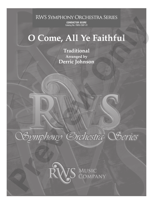 O Come, All Ye Faithful - Full Orchestra Conductor Score & Parts (Digital Download)