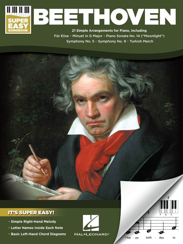 Beethoven - Super Easy Songbook - Easy Piano Solo Hal Leonard 345533