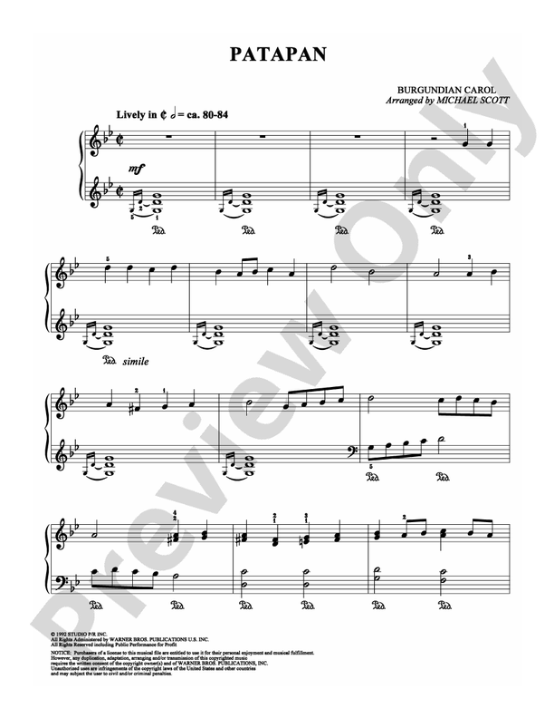 Patapan - DSM-PS-0007118 - Piano (Digital Download)