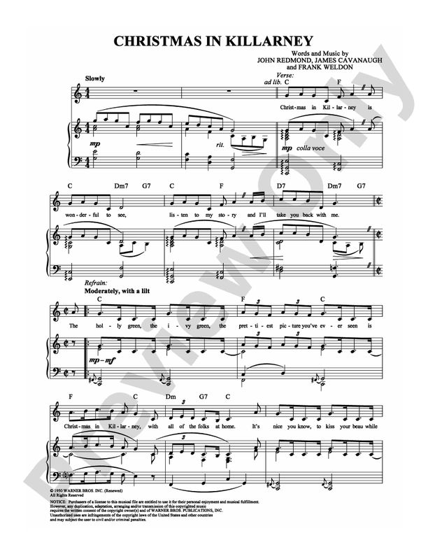 Christmas in Killarney - John Redmond - PVG (Digital Download)