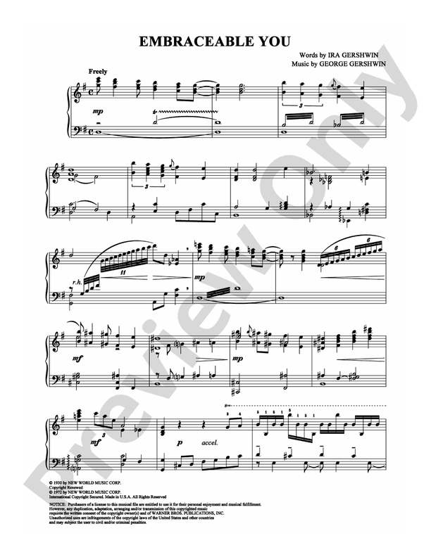 Embraceable You - DSM-PS-0002097 - Piano (Digital Download)