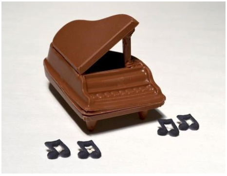 Plastic Chocolate Mould in the Shape of a Grand Piano. Makes a 3D Piano